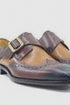 Two Tone Wingtip Monk Strap