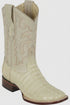 Men's Los Altos Caiman Tail Wide Square Toe Boots