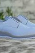 Burnished Lace-up Leather Derby