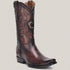 Brown Semi Square Toe Mens Western Boots