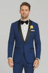 Men's tuxedo Black Shawl Lapel Royal Blue Dress Suits for Men