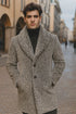 1920s Inspired Gangster Pimp Coat – Leopard Faux Fur Full Length Vintage