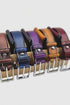 Burnished Calfskin Leather Belt