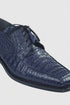 Los Altos Blue  Crocodile Bike Toe Shoes