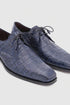 Mezlan Anderson Blue Genuine Crocodile Lace-Up