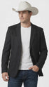 Men’s Black Western Blazer – Cowboy Sport Coat with Western Yoke Design