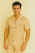 Mens Walking Suit in Color Sand Leisure Suit Casual Matching Shirt and Pants $99