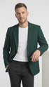 Neil Allyn Career Basics Men’s Hunter Green Blazer, Classic 2 Button Formal Sport Coat for Weddings, Church and Business Events