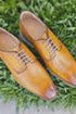 Burnished Lace-up Leather Derby