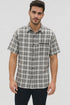 Mens Textured Plaid Walking Suit in black/white by Dreams by Zacchi – 2 Piece Leisure Outfit  with Matching Shirt and Pants - $99