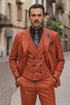 Premium Red Groom Suit – Stylish Men’s 3-Piece Wedding Attire