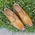 Burnished Lace-up Leather Derby