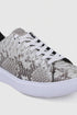 Men's Genuine Full Python Skin Sneakers - Natural