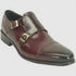 Two Tone Burnished Double Monk Strap