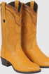 Men's Wild West Ostrich Skin J Toe Boots 29903-A