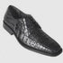 Los Altos Black Crocodile Bike Toe Shoes