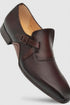 Mezlan Men's Aceto Deerskin Leather Burgundy/Chocolate Strap Slip