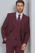 Men's Gangster Bold PinStripe Stripe Chalk Pinstripe Vested 3 Piece Fashion Suit 1920;S 30s Fashion In 10 Colors