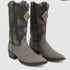 Men's King Exotic Snip Toe Sharkskin Boots Handcrafted Gray (494R0909)