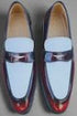 Two Tone Patent Leather Penny Loafer