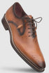 Gavino Cognac Calfskin Leather Mens Oxford By Mezlan Made In Spain Brand