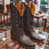 Pirarucu Fish Print Boots Square Toe
