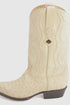 Los Altos Men's Winter White Genuine Full Quill Ostrich Boots