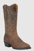 Ariat Men's Heritage R Toe Distressed Brown Western Boots