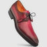 Principe Burgundy/Rust Patina Leather Men’s Derby Shoes By Mezlan Made In Spain Brand