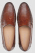 Mezlan Men's Cognac Lizard Skin and Napa Moccasin Loafer