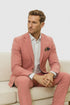 Men’s Slim Fit Stretch Suit – Salmon 
