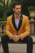 Classic Gold Formal Jacket for Men – Luxury Tuxedo Attire