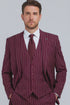 Men's Gangster Bold PinStripe Stripe Chalk Pinstripe Vested 3 Piece Fashion Suit 1920;S 30s Fashion In 10 Colors
