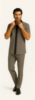 Men’s Houndstooth Walking Suit by Dreams by Zacchi – 2 Piece Lei sure Set in black/white- $99