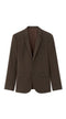 Slim Bi-Stretch Suit Jacket - Brown