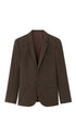 Slim Bi-Stretch Suit Jacket - Brown