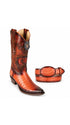 Los Altos Snip Toe Caiman Belly Boots