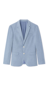 Slim Fit Bi-Stretch Chambray Suit Jacket