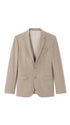Slim Fit Bi-Stretch Suit Jacket - Dark Beige