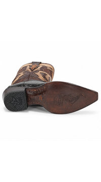 Los Altos Snip Toe Caiman Belly Boots