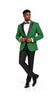 Mens Emerald Green Tuxedo - New Year Christmas Sequin Sparkly Shiny Dinner Jacket + Pants