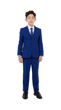 Perry Ellis Boy's 5-Piece Solid Suit - Royal Blue