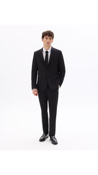Slim Bi-Stretch Suit Jacket - Black