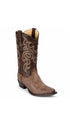 Los Altos Sanded Snip Toe Lizard Boots