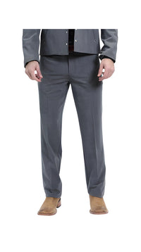 Men's Slate Western Suit 2-Piece - Cowboy Suit with Western Yoke & Pearl Snaps