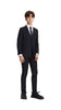 Stacy Adams Boy's 5-Piece Solid Suit - Black