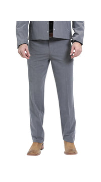 Men's Grey Western Suit – Classic 2-Piece Tailored Jacket & Trousers Set