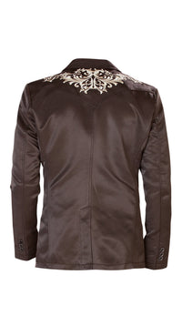 Montero Men's Embroidered Western Blazer – Slim Fit (ID 2173)