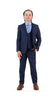 Stacy Adams Boy's 5-Piece Solid Suit - Navy