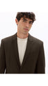 Slim Bi-Stretch Suit Jacket - Brown